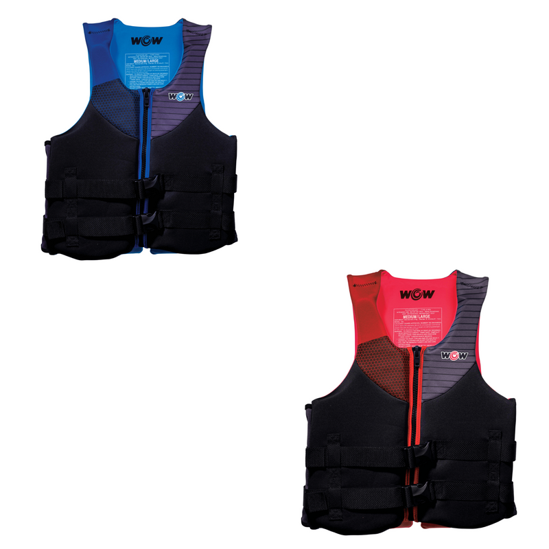 Load image into Gallery viewer, WOW Watersports Feel Good Dual Sized Evoprene PFD Personal Floatation Device for Adults