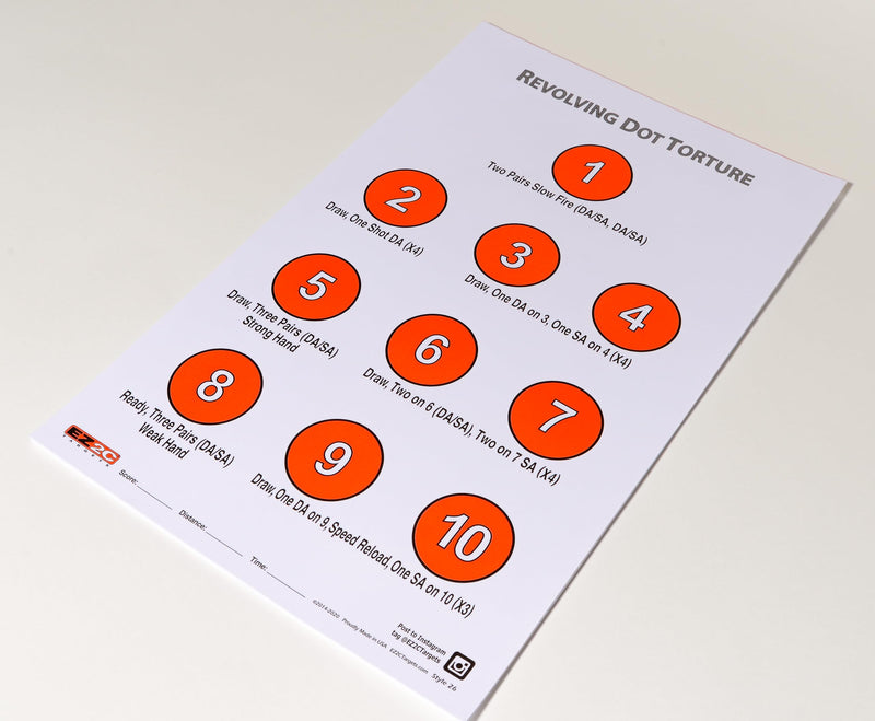 Load image into Gallery viewer, EZ2C Targets #26: Revolving Dot Torture 11"x17" Paper Targets for Shooting USA MADE