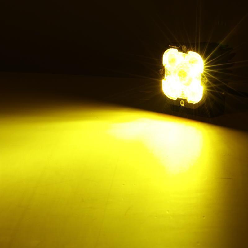 Load image into Gallery viewer, 3 Inch 80W 9600LM LED Pods Lights White&Amber for ATV UTV SIDE BY SIDE 4X4