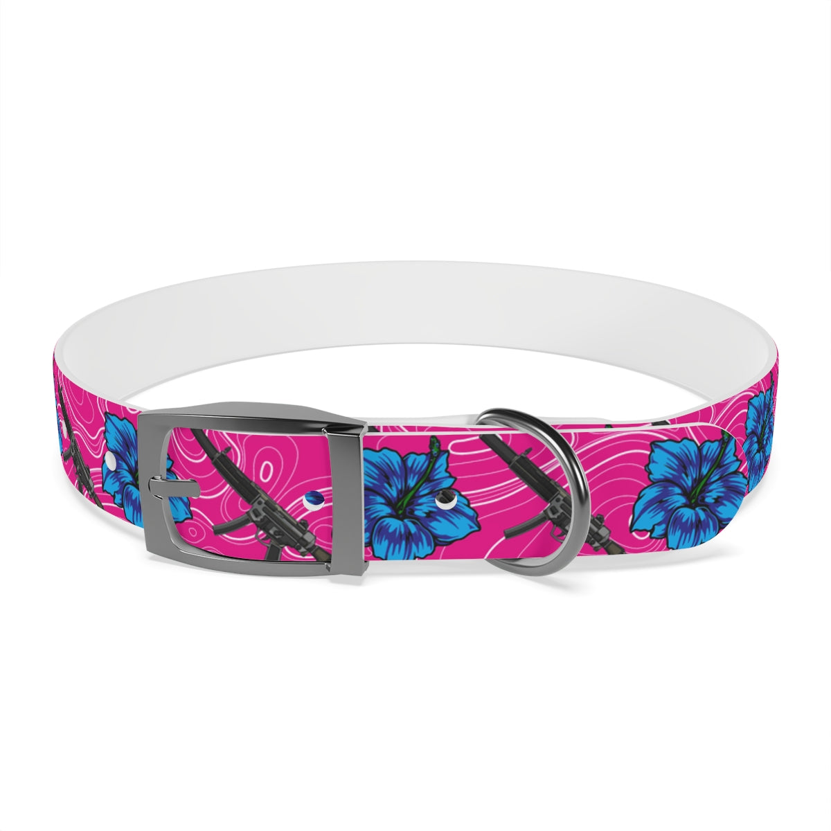 Rad Palm High Capacity Hibiscus Dog Collar