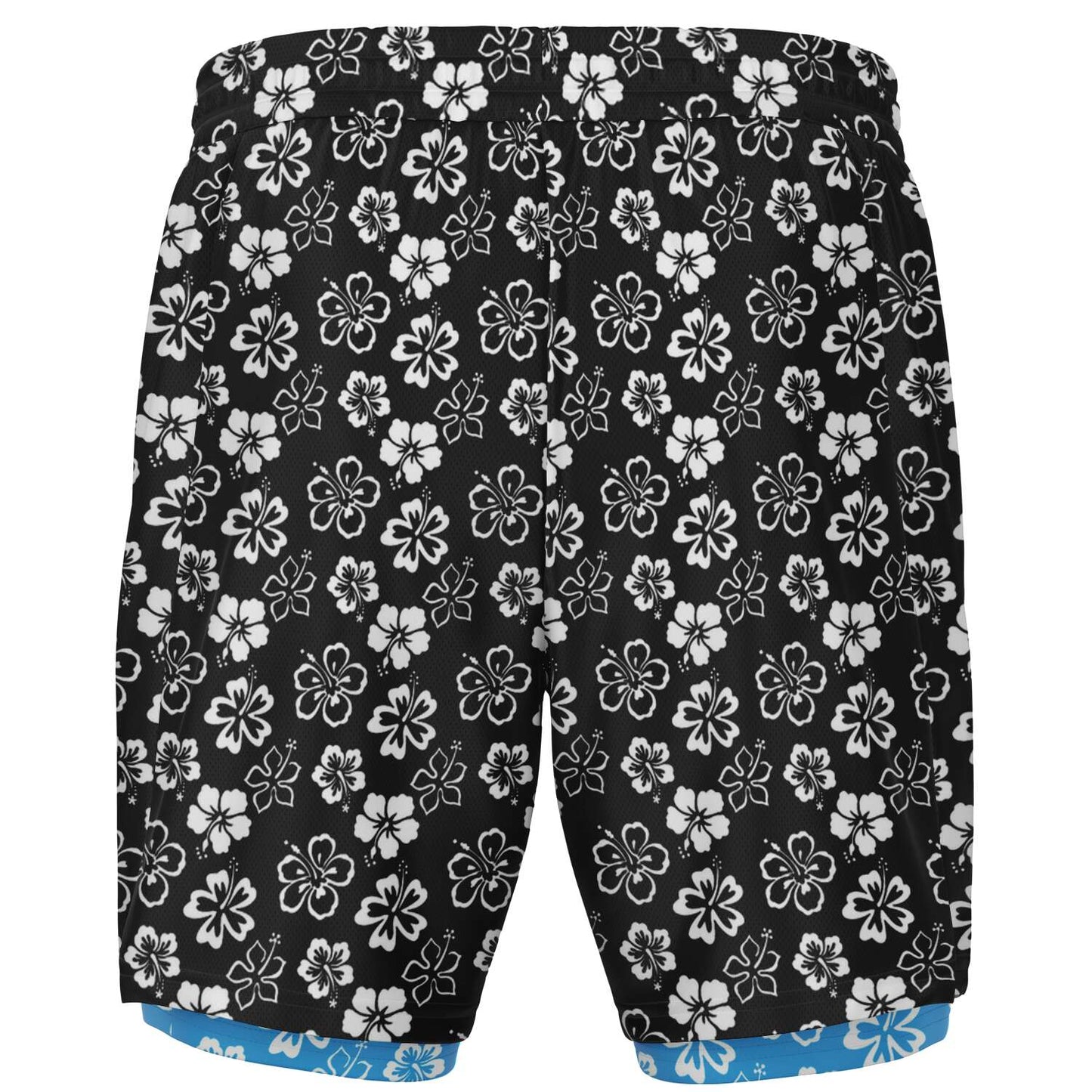 Rad Palm Black Aloha Men's 2-in-1 Shorts