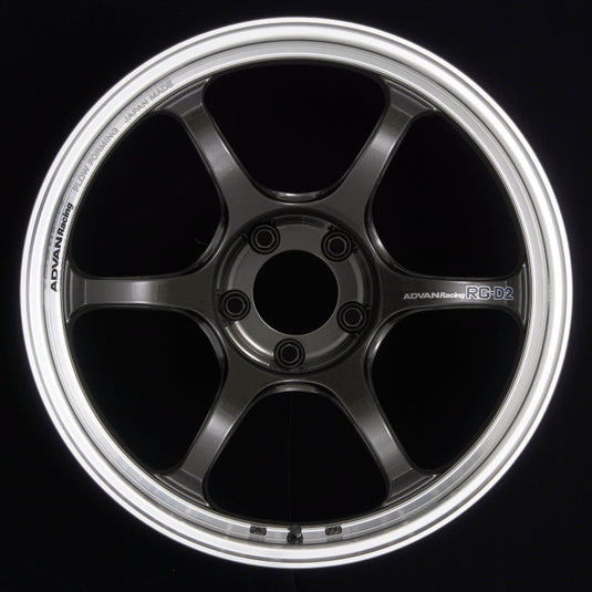 Advan RG-D2 18x9.0 +43 5x114.3 Machining and Black Gunmetallic Wheel