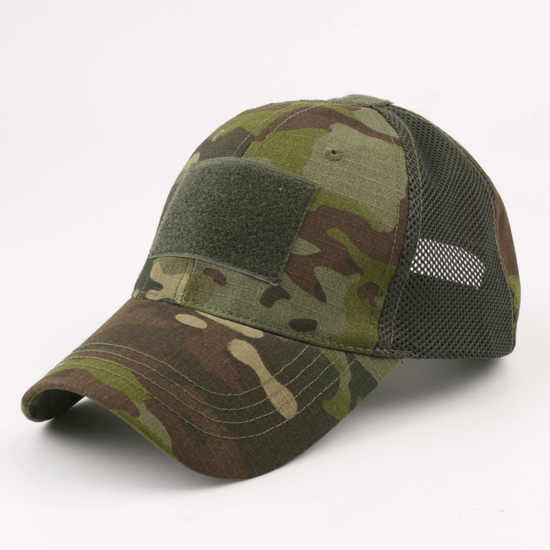 Load image into Gallery viewer, Tactical-Style Patch Hat with Adjustable Strap