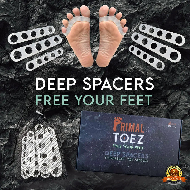 Load image into Gallery viewer, Primal Toez™ 'Deep Spacers' - Therapeutic Toe Spacers