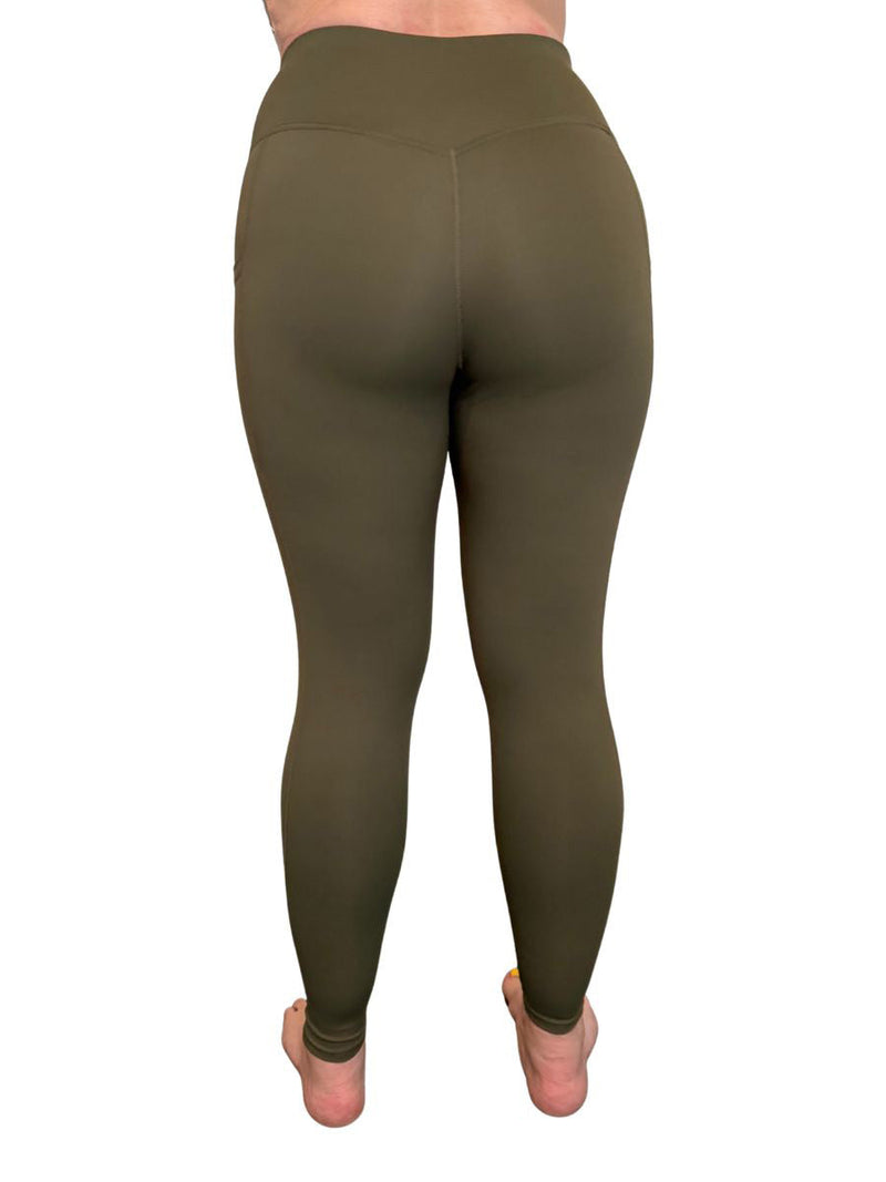Load image into Gallery viewer, Defender Concealed Carry Leggings | Black & Olive