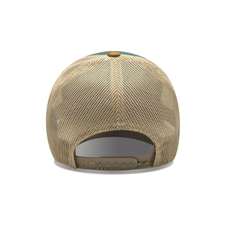 Load image into Gallery viewer, Delta Sky Blue Leather Patch Trucker Hat