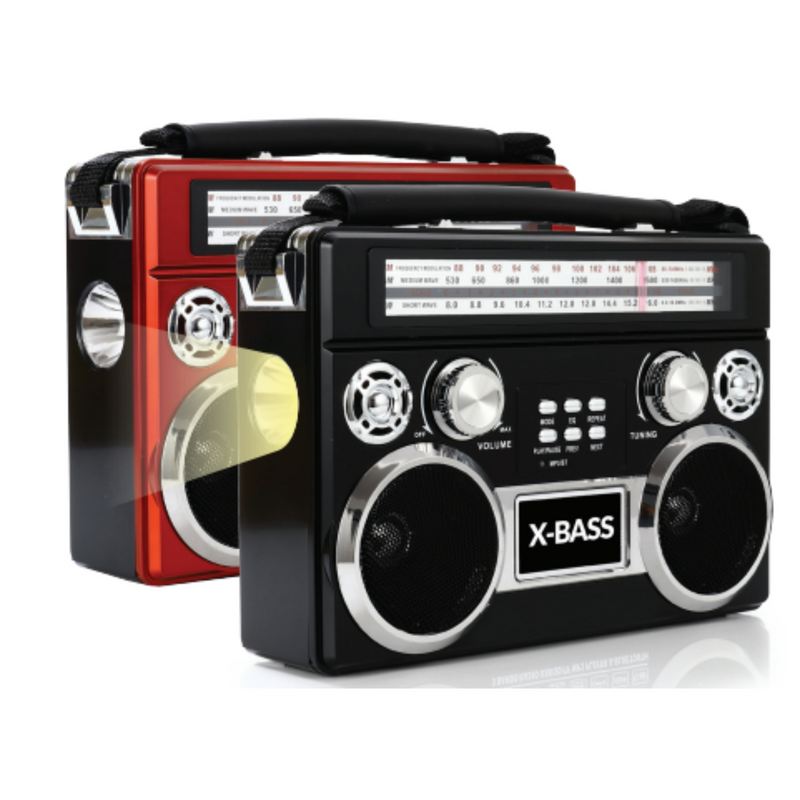 Load image into Gallery viewer, Supersonic Portable 3 Band Radio with Bluetooth and Flashlight