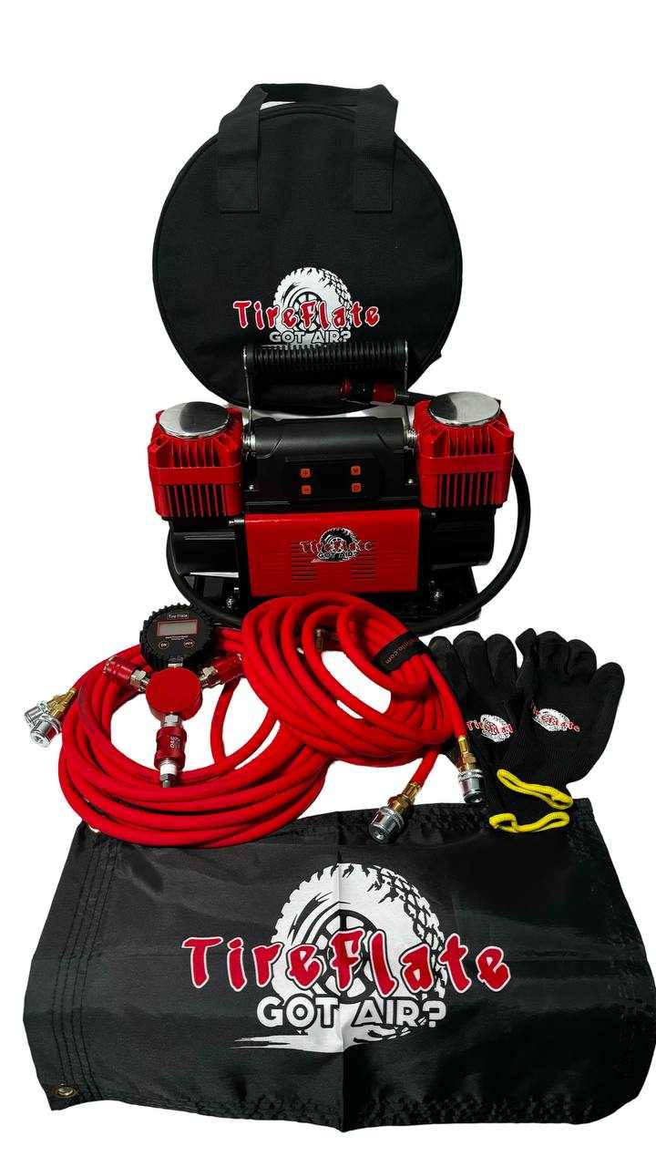 Load image into Gallery viewer, Digital Combo Pac 300LPM 12V Twin Cylinder Heavy Duty Offroad, Overland Air Compressor