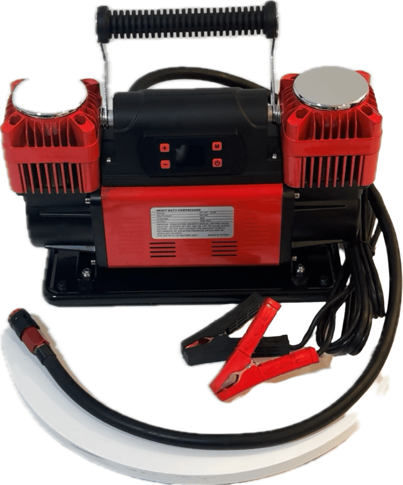 Load image into Gallery viewer, Digital Combo Pac 300LPM 12V Twin Cylinder Heavy Duty Offroad, Overland Air Compressor