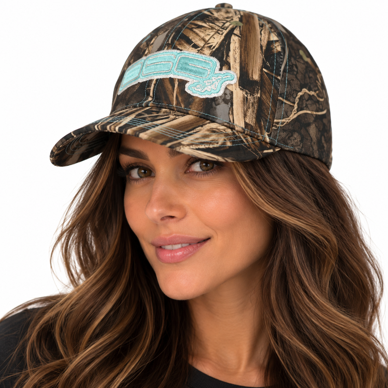 Load image into Gallery viewer, Distressed Camo Baseball Cap