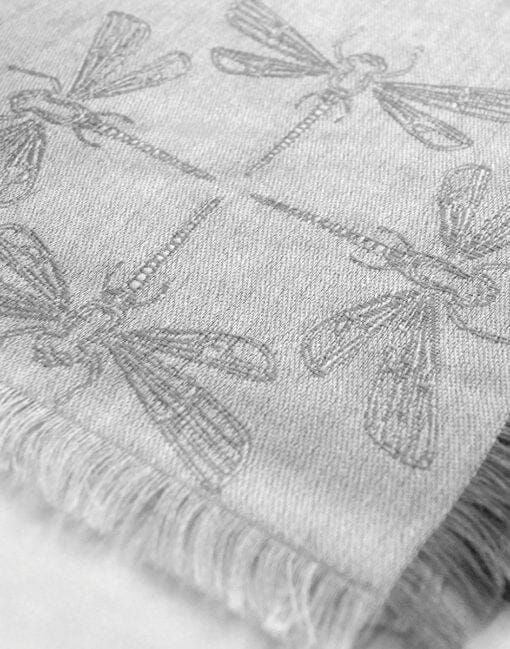 Load image into Gallery viewer, Dragonfly Baby Alpaca and Silk Shawl