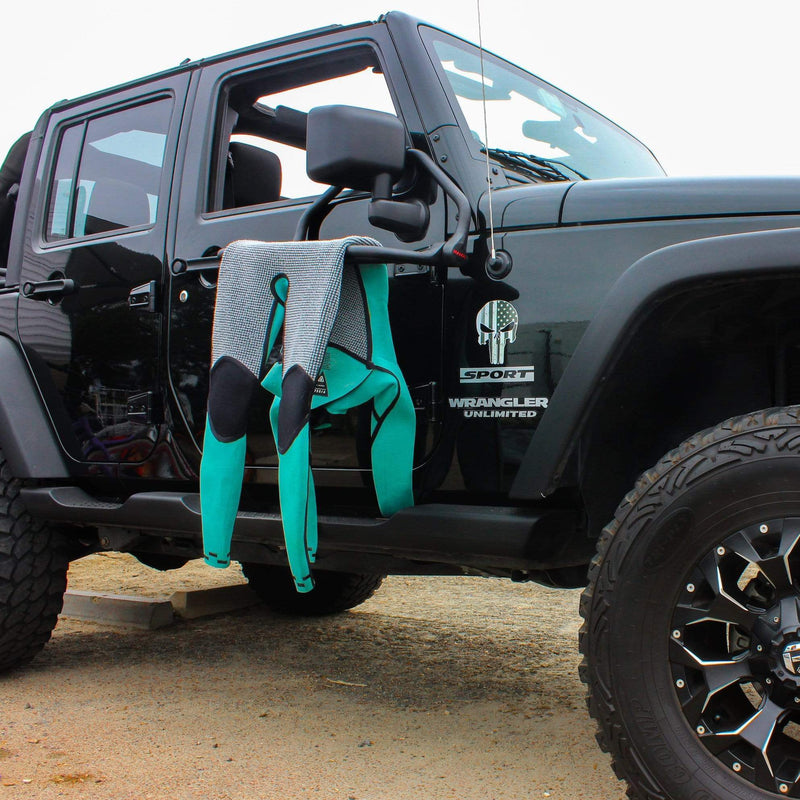 Load image into Gallery viewer, DryRack Mirror Mount – Vehicle-Mounted Gear Dryer for Surf, Beach & Outdoor Use