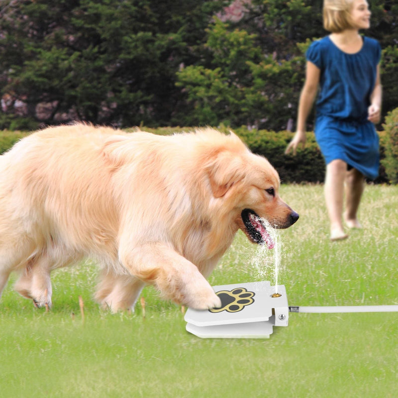 Load image into Gallery viewer, Outdoor Dog Water Fountain Step-On Activated Pet Water Dispenser