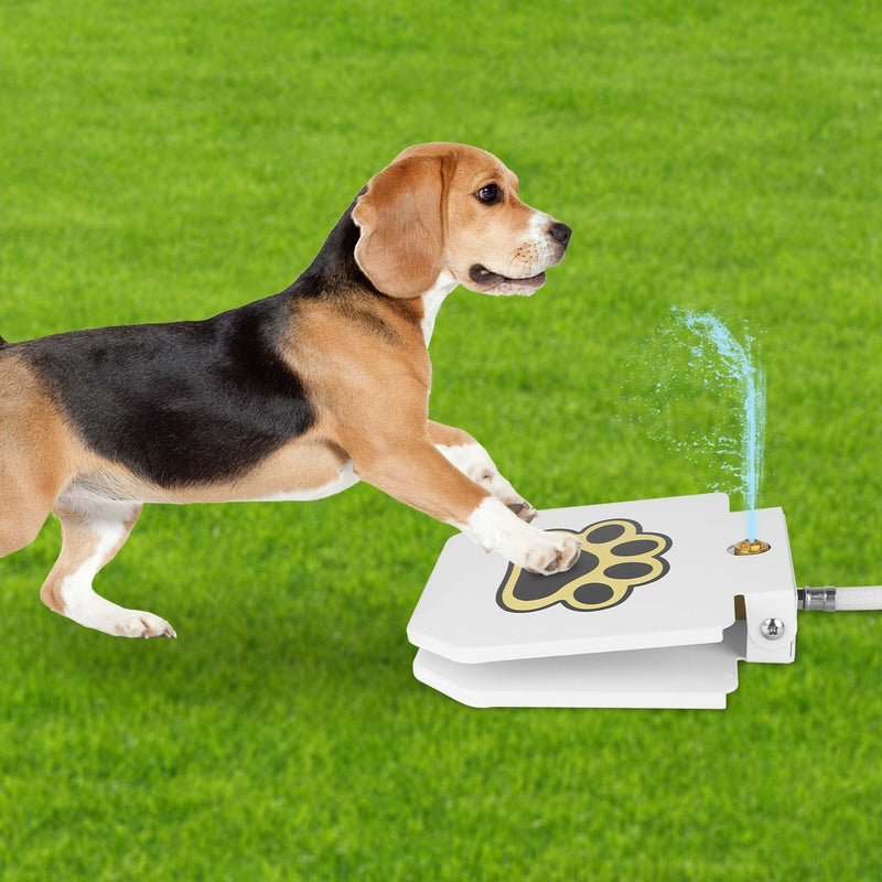 Load image into Gallery viewer, Outdoor Dog Water Fountain Step-On Activated Pet Water Dispenser