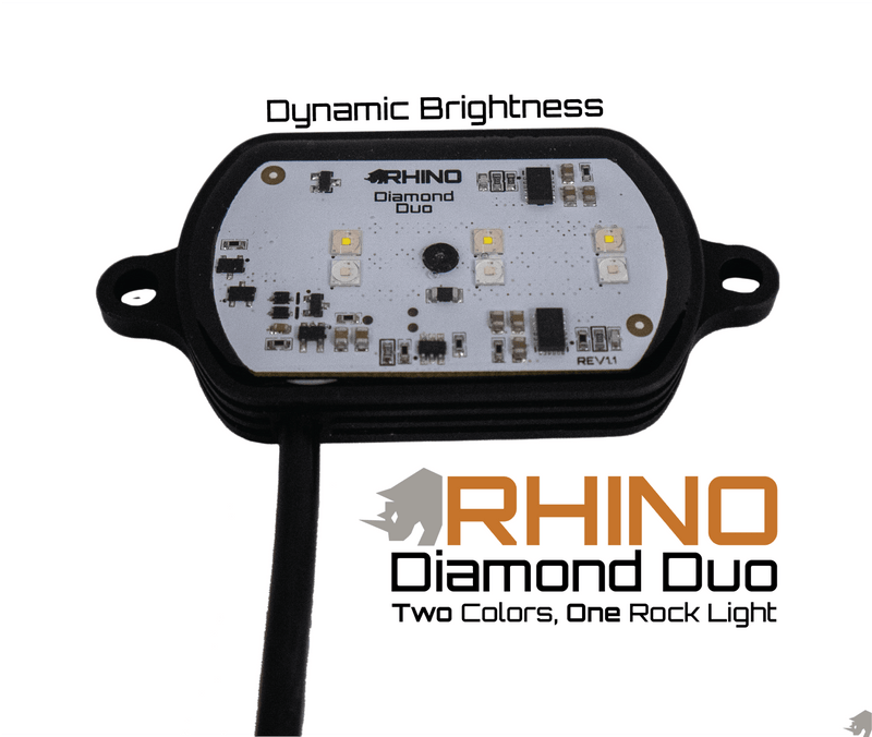 Load image into Gallery viewer, Rhino Lights Diamond Duo Rock Lights