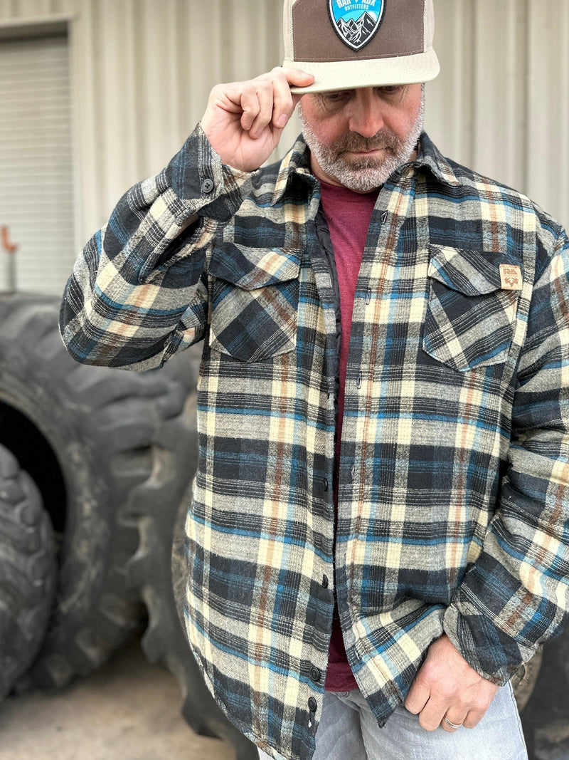 Load image into Gallery viewer, Dutton Quilted Flannel Shirt Jacket