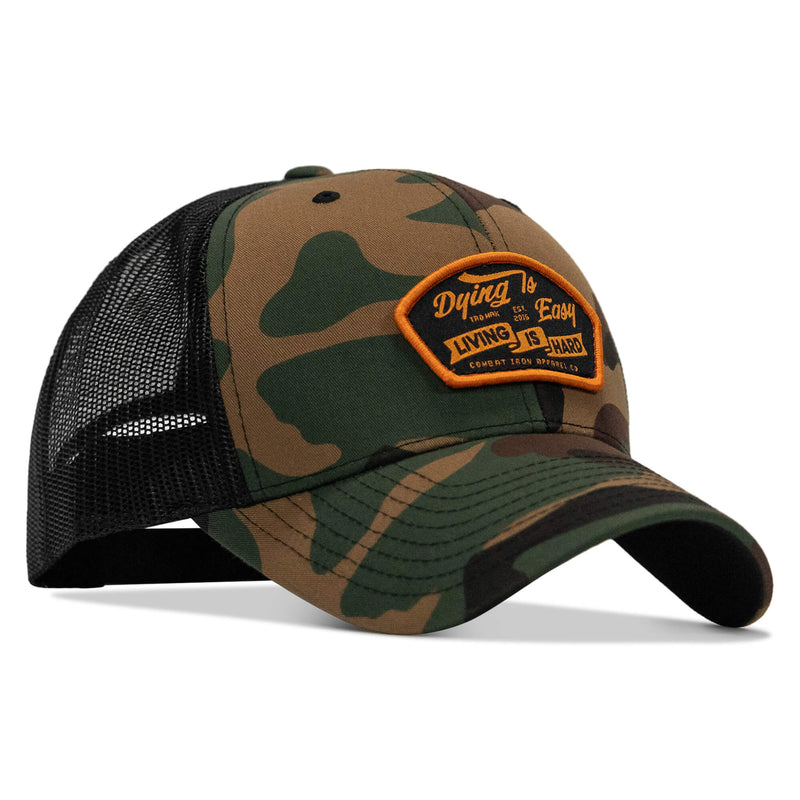 Load image into Gallery viewer, Dying Is Easy, Living Is Hard Patch Snapback