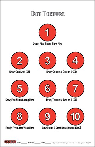 Load image into Gallery viewer, 125 EZ2C Targets Instructors Favorites 5 Styles Paper Targets Bundle 11"x17" USA Made
