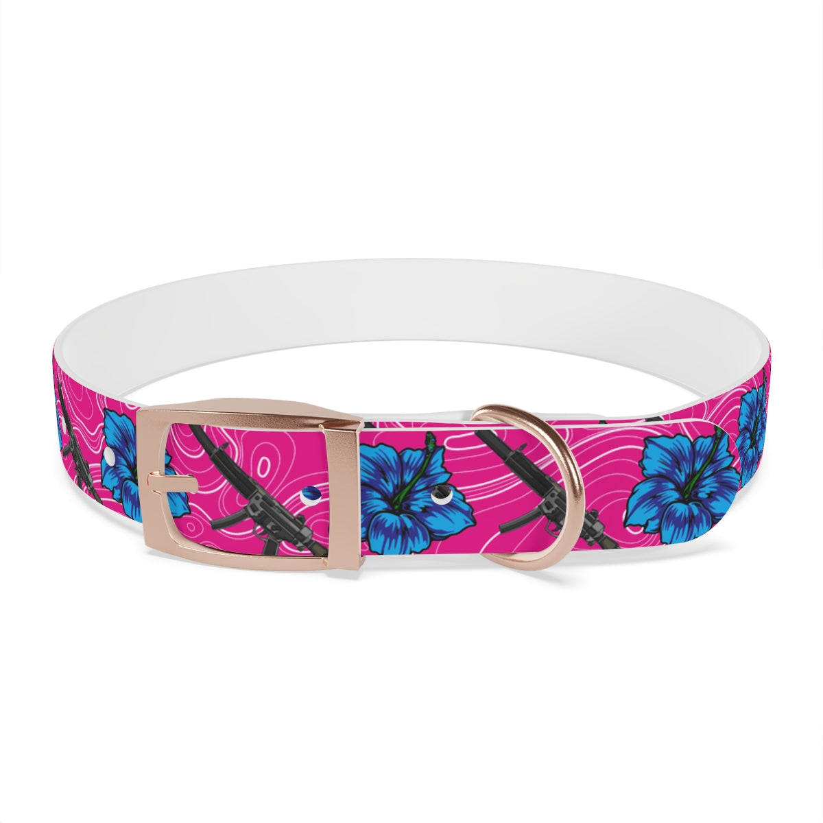 Rad Palm High Capacity Hibiscus Dog Collar
