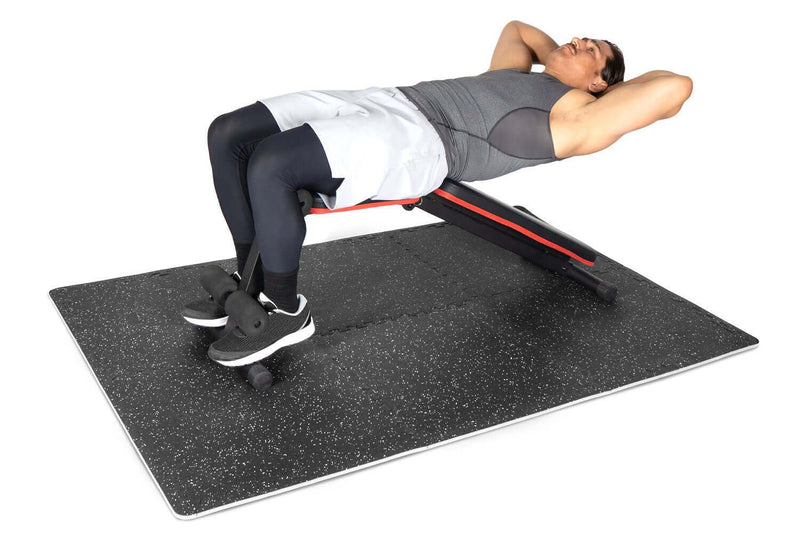 Load image into Gallery viewer, Rubber Top Exercise Puzzle Mat 0.75in 24sqft
