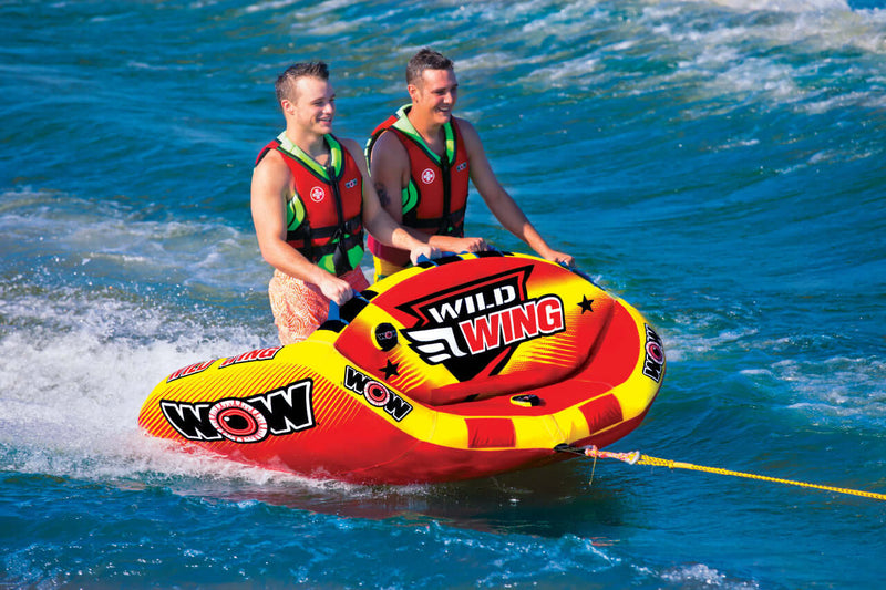 Load image into Gallery viewer, WOW Sports Wild Wing 2 Person Towable Water Tube For Pool and Lake (18-1120)