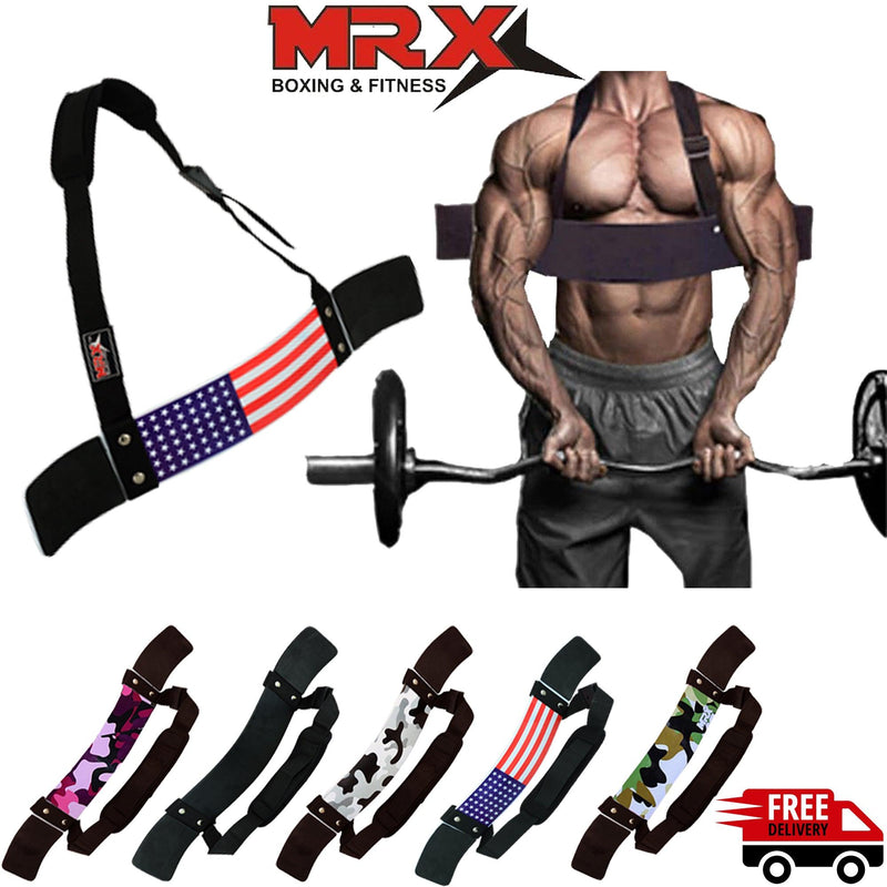 Load image into Gallery viewer, MRX Arm Blaster Bicep Workouts Black