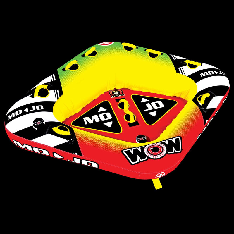 Load image into Gallery viewer, WOW Sports Mojo 1- 3 Person Towable Water Tube For Pool and Lake (16-1070)