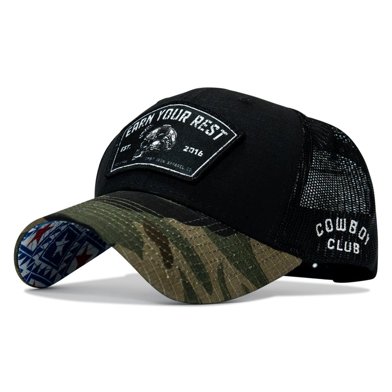 Load image into Gallery viewer, Earn Your Rest Patch Original Ripstop Snapback Hat