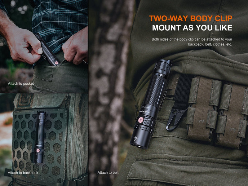 Load image into Gallery viewer, Fenix PD36R V2 Compact Rechargeable Tactical Flashlight - 1700 Lumens