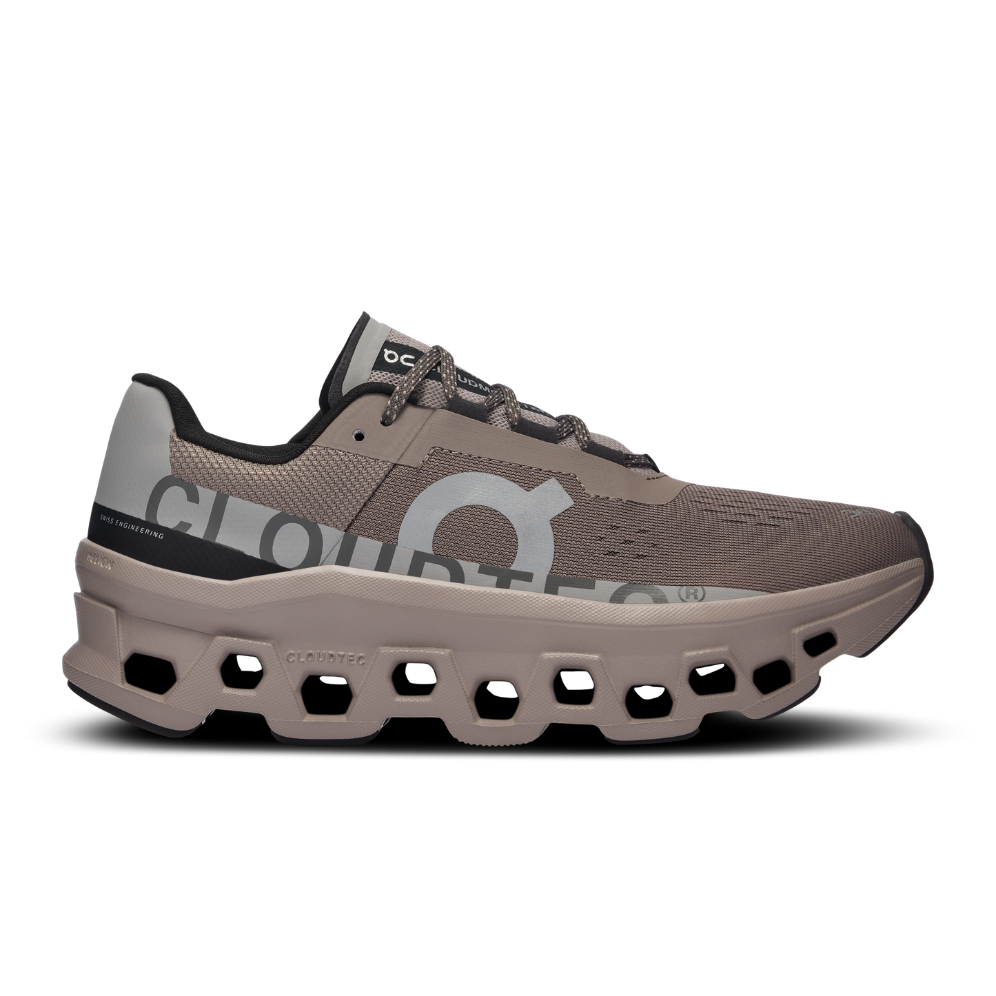 Women's On Cloudmonster, Cinder/Fog, 5 B Medium - Skoutley Outdoors LLC
