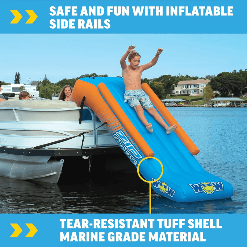 Load image into Gallery viewer, WOW Watersports Inflatable Pontoon Zip Slide for Boats