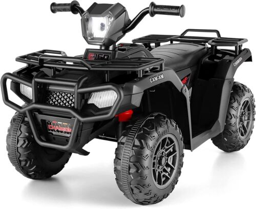 Electric 4-Wheeler ATV Quad for Kids with LED Lights, USB and MP3 Player - Suitable for Girls and Boys Aged 13 and Under