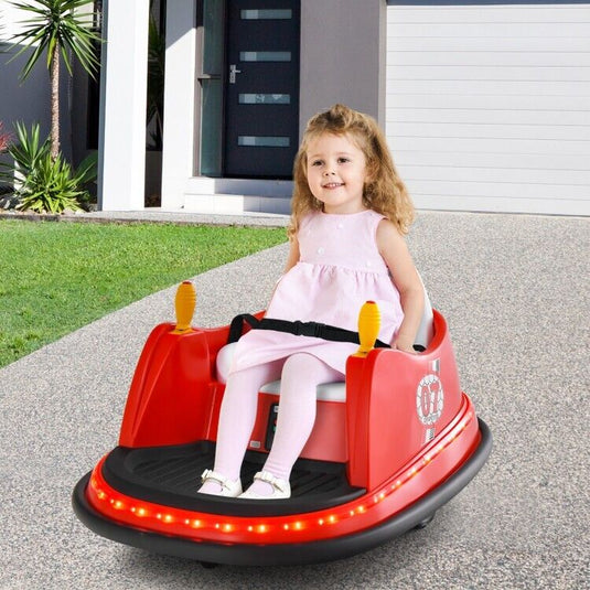 Electric Bumper Car for Kids with Flashing Lights - Perfect Toddler Gift for Playtime