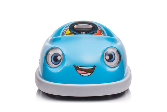 Electric Ride-On Car for Kids Ages 1-6 with Dual 12V Motors and Pushrod Steering