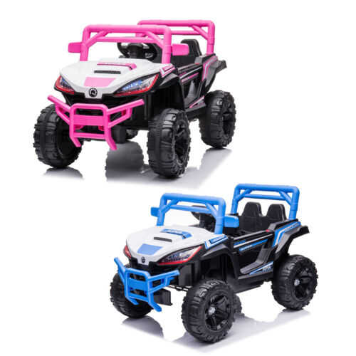 Electric Ride-On Car Truck for Kids with Remote Control, Music, and LED Lights - 12V One-Button Start