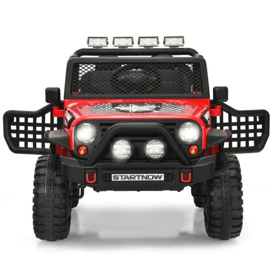 Electric Ride On Truck for Kids with Remote Control, Lights, and Music - 12V Children's Car Toy
