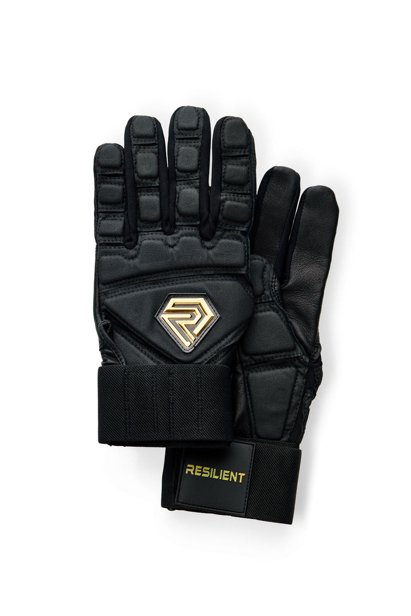 Load image into Gallery viewer, Excalibur Fastpitch Batting gloves - Black and Gold