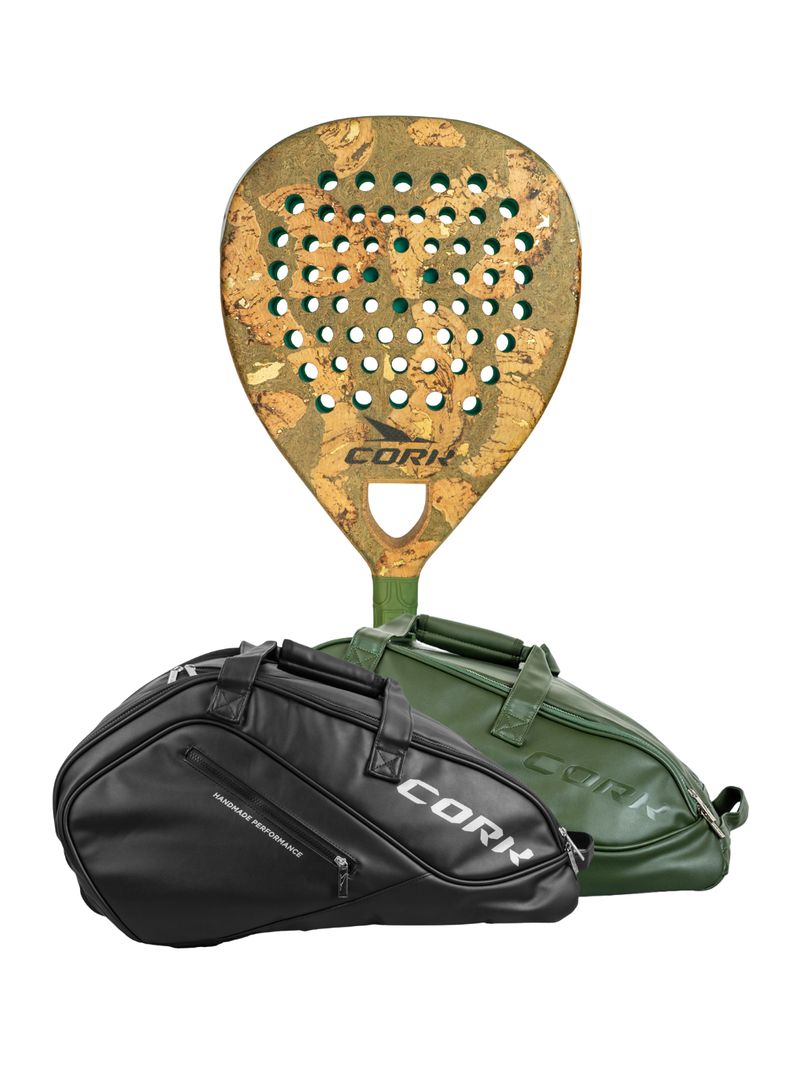 Load image into Gallery viewer, Cork Padel Racket Extreme Green + FREE Thermobag