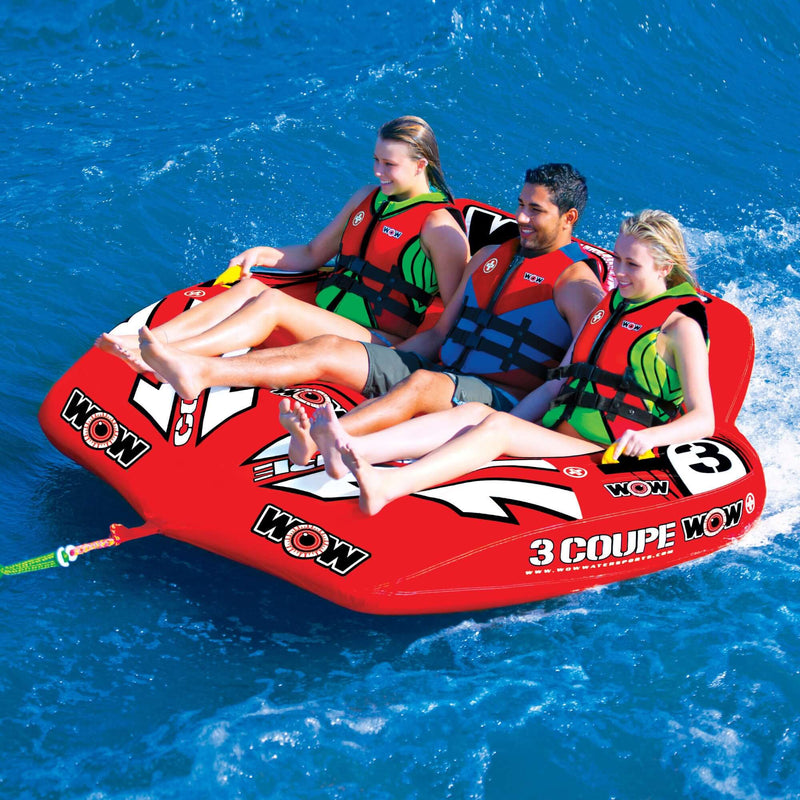 Load image into Gallery viewer, WOW Sports 3 Person Coupe Cockpit Towable Water Tube For Pool and Lake (15-1040)