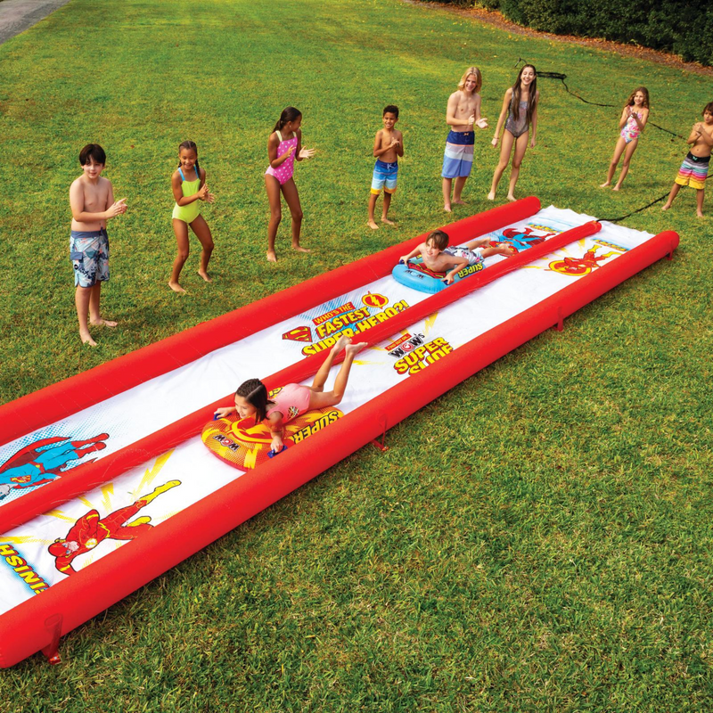 Load image into Gallery viewer, WOW Sports DC Comics Flash vs Superman Lawn Slide