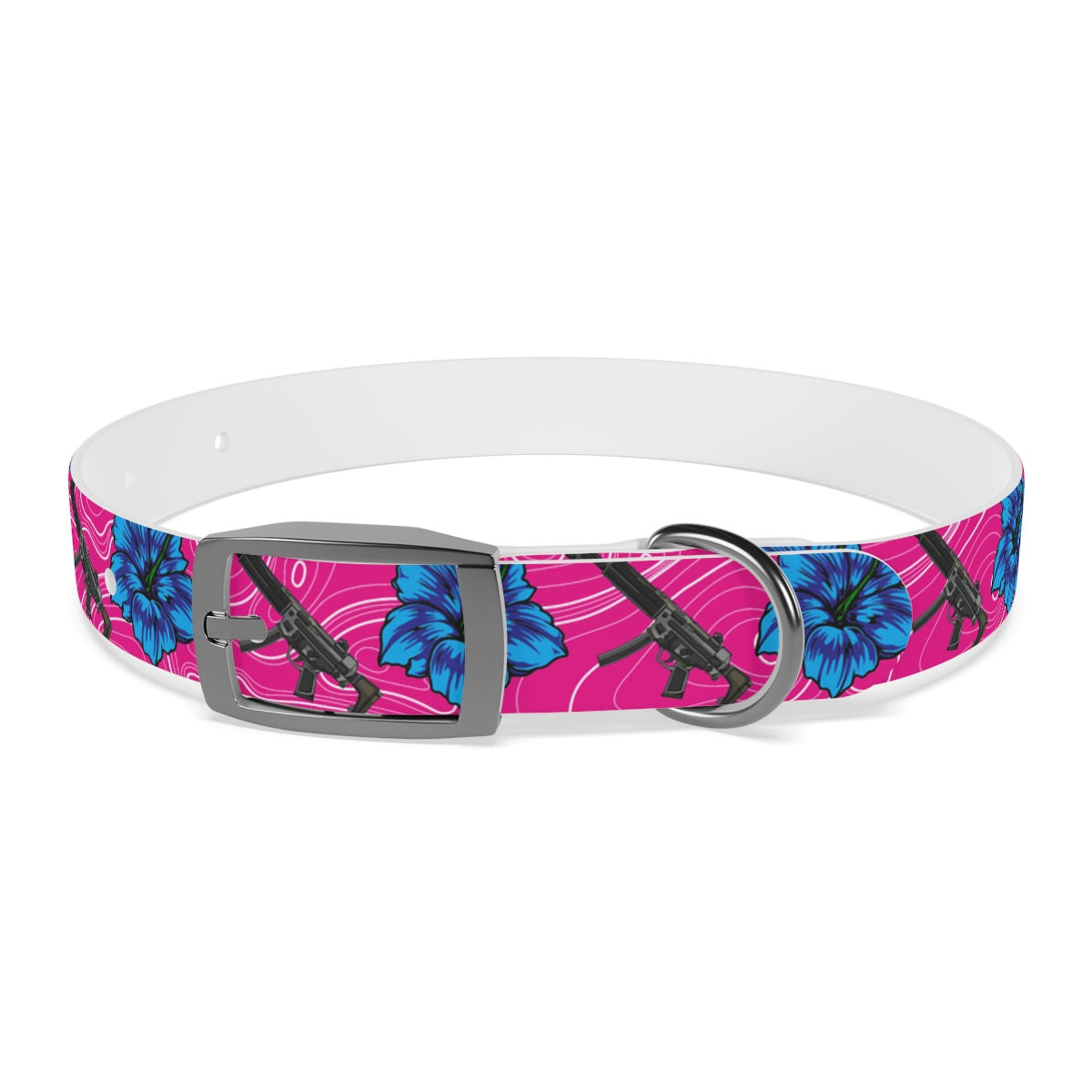 Rad Palm High Capacity Hibiscus Dog Collar