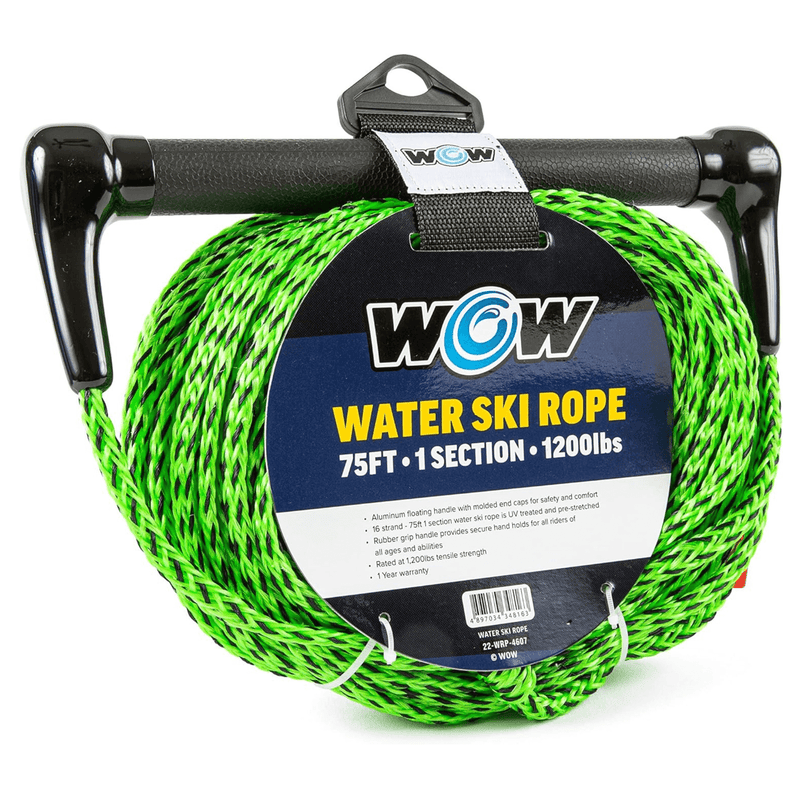 Load image into Gallery viewer, WOW Watersports 75ft 1-Section Tow Rope with Rubber Handle