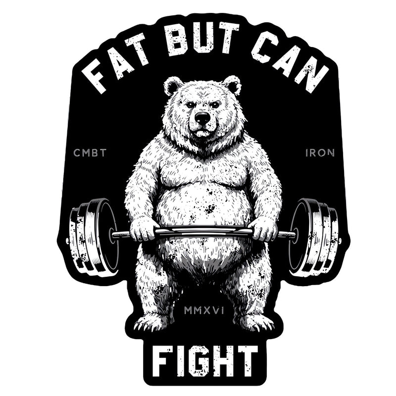 Load image into Gallery viewer, Fat But Can Fight Decal