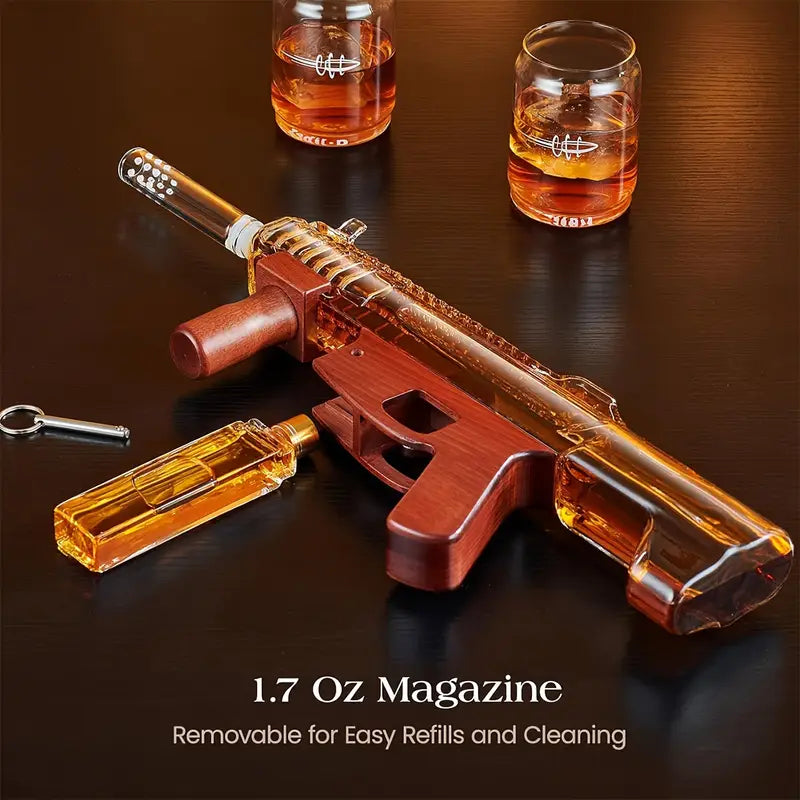 Load image into Gallery viewer, M-16 Machine Gun Whiskey Decanter Set