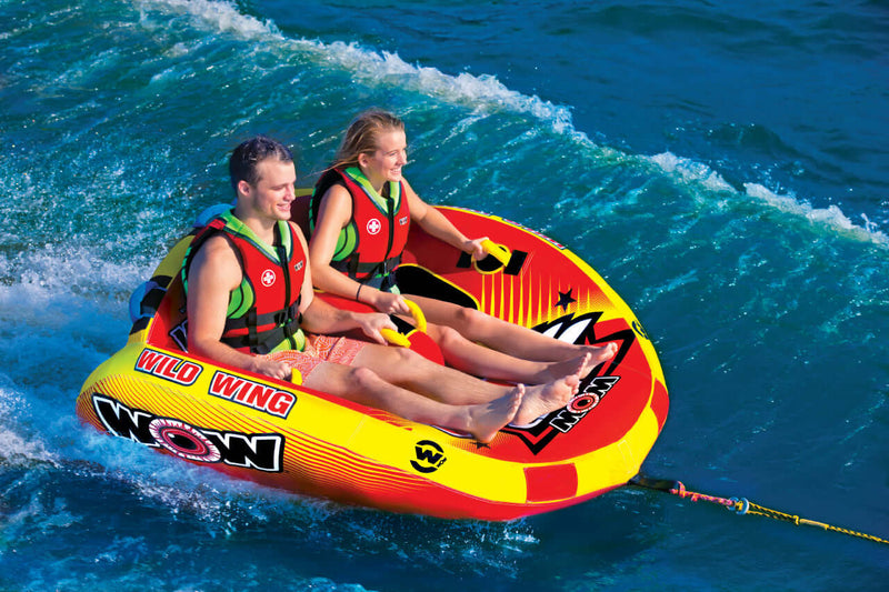 Load image into Gallery viewer, WOW Sports Wild Wing 2 Person Towable Water Tube For Pool and Lake (18-1120)