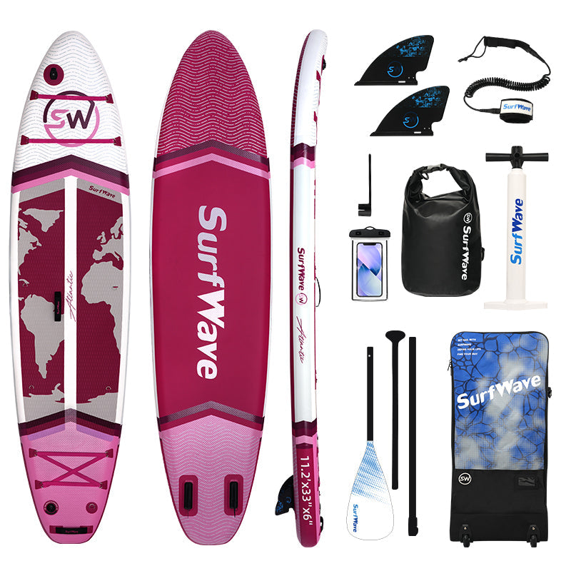 Load image into Gallery viewer, Pro Inflatable SUP Board,stand up paddle board 11ft All-Around inflatable stand up Paddle Board - Military-Grade for Surfing & Expedition, Includes Carbon Paddle & Pro Pump
