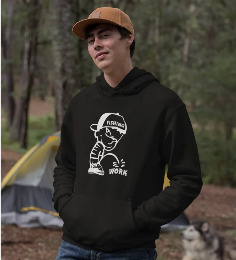 Load image into Gallery viewer, Fishing And Work Unisex Hoodie