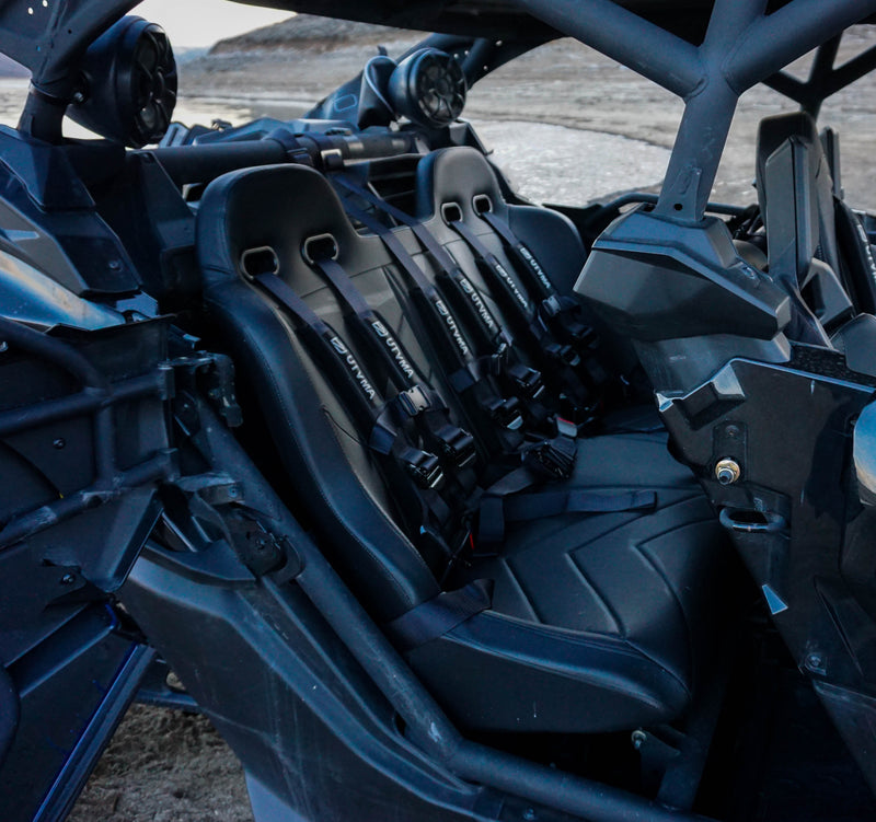 Load image into Gallery viewer, Maverick X3 Rear Bench Seat W Harnesses (2017+)