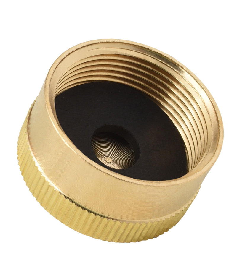 Load image into Gallery viewer, Flame King 1 lb Propane Tank Caps - Brass Cylinder Caps (4 Pack)