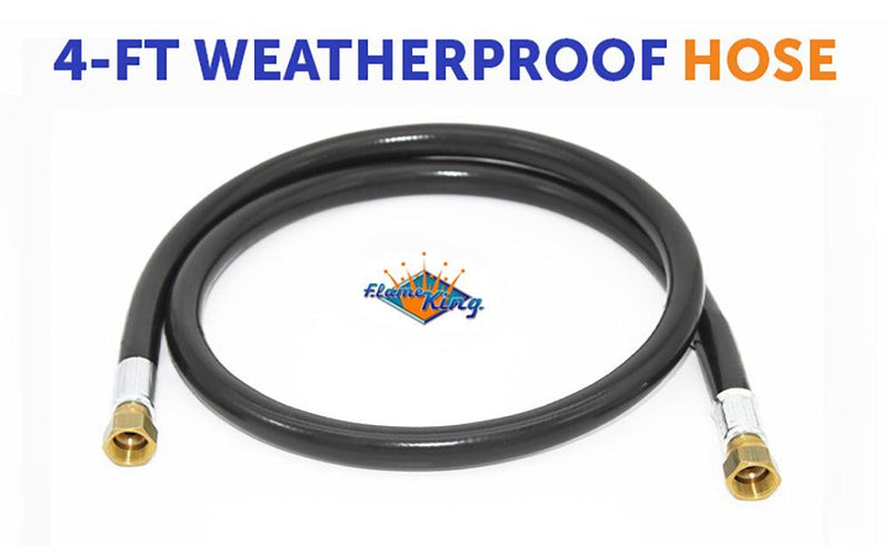 Load image into Gallery viewer, Flame King 48-Inch Thermo Rubber RV Slide Out Hose Assembly 3/8'' ID Female to Female